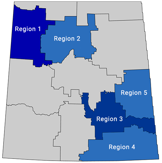cupe 5430 region map SK